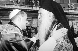 Papa Paolo VI e Atenagora nel 1964