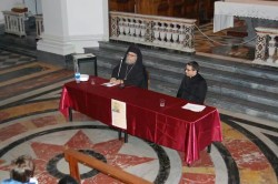 L'archimandrita ortodosso Alessio e don Santo Leonardi