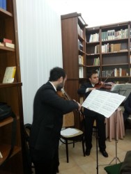 Il duo di violini Davide Fidone e Orazio Spoto