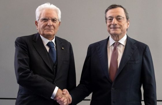 Mario Draghi presidente incaricato da Sergio Mattarella