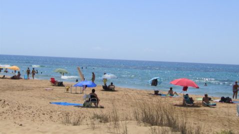 playa carratois dune lidi bagnanti