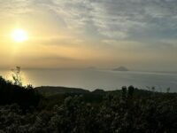Tramonto sulle isole Eolie