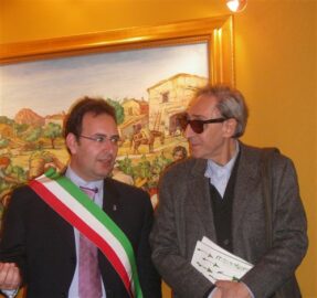 sindaco di Gangi Ferrarello e Battiato