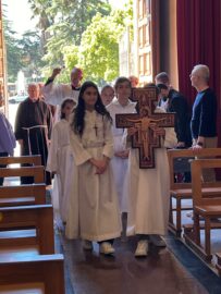 Mons. Raspanti visita pastorale giarre celebrazione