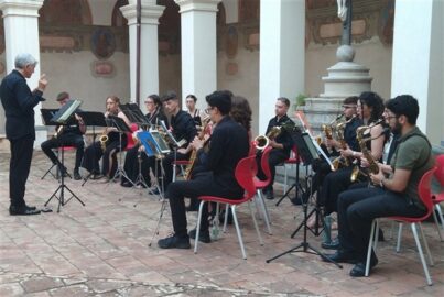 Acicatena, concerto del Duae Siciliae sax ensemble