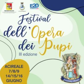 Acireale ospita la III edizione del Festival dell'Opera dei Pupi locand