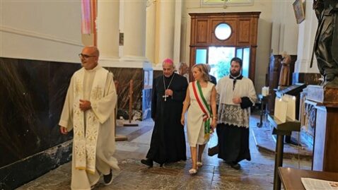 Don Strano, vescovo Gristina, sindaco Margherita Ferro