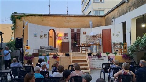 Rappresentazione nella terrazza del Santuario