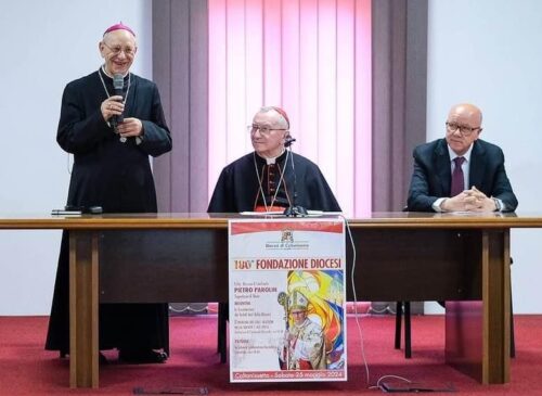 Vescovo Russotto, card Parolin e avv Vagginelli