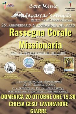 Locandina rassegna corale missionaria