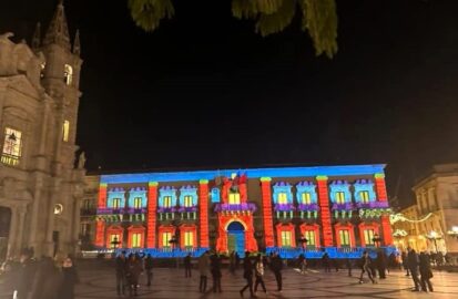 Video mapping Acireale