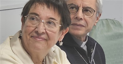 Barbara Condorelli e mons.Schillaci