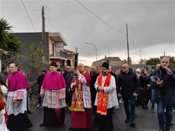 Bongiardo peregrinatio Velo di Sant'Agata