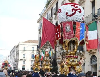 i cerei della festa di Sant'agata